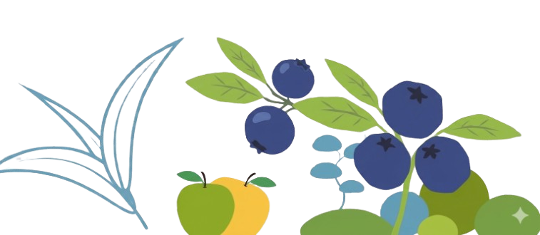 fruit tree with blueberries
